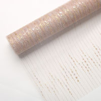 50cmx5yards Bronzing gauze net flower bouquet packaging florist wrapping paper wedding party decoration