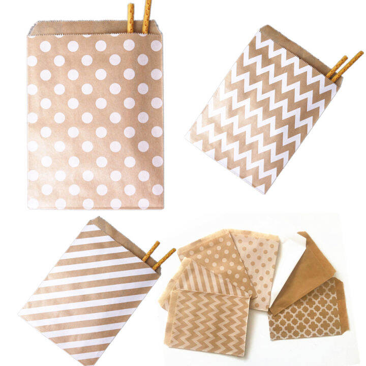 pcs-paper-bags-treat-bags-candy-bag-chevron-polka-dot-bags-christmas-wedding-birthday-party-favors-supplies-gift-bags