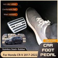 for Honda CRV CR-V 2017 2022 Stainless Steel Accelerator Gas Pedals Brake Pedal Cover Non-slip Pads AT Accessories Car-styling