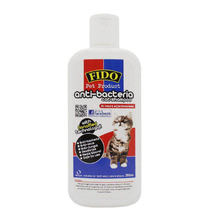 Fido Cat Shampoo Anti Bacteria (350ml) Lazada