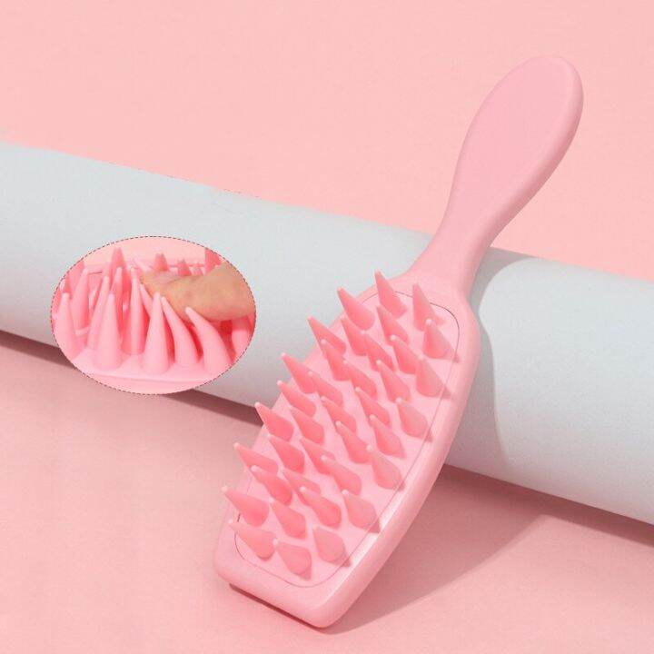 high-quality-massage-style-shampoo-comb-with-extended-handle-soft-silicone-hair-brush-wet-and-dry-bath-spa-detangling-brushes