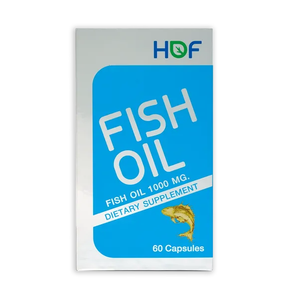 [ลดล้างสต๊อก] Fish Oil 1000Mg. 60 แคปซูล ยี่ห้อ HOF จาก Pharmahof ( ฟิช ออยล์ ) [ exp 11/2023 ]