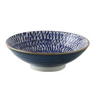 Japanese Style Underglaze Ceramic Bowl Home Large Noodle Bowl Soup Bowl