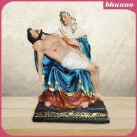 Bhuuno Jesus Mary Figurine ทนทานการตกแต่งทางศาสนาสำหรับชั้นวางของขึ้นบ้านใหม่