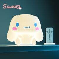 ฟิกเกอร์แอ็คชั่น Kawaii Sanrio Pat Light เหนี่ยวนำ Cinnamoroll ไฟกลางคืนภาพอนิเมะ Usb โคมไฟตกแต่งแบบชาร์จไฟได้ของเล่นเด็กส่องสว่าง