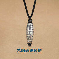 Lu Lu Tong จี้ลูกปัดรูปสร้อยคอโชคเกอร์เสริมบุคลิกสำหรับผู้ชายและย้อนยุคสำหรับผู้หญิงใหม่จี้ลูกปัดทรานเฟอร์สำหรับแฟชั่นสไตล์