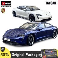 Bburago 1:24 Porsche Taycan Turbo S Toys Cars Alloy Simulation Static 911 Vehicles Collection Model Collection Kids Gift