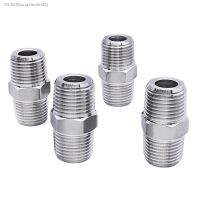 ℡ High Pressure 1/8 1/4 3/8 1/2 BSPT NPT Male Equal Redcuer Hex Nipple 304 Stainless Steel Connector Water Gas Propane