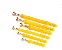 【cw】 10PCS M10Plastic Expansion Tube Pipe Tapping Wall Anchors Drilling Woodworking Plugs Plastic With Metal Screw kit ！