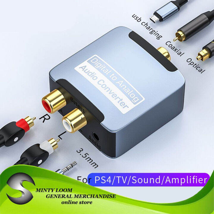 Optical/Spdif to RCA audio converter for Sharp/Sony/Samsung TV connect