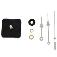 Clock Movement Mechanism with Silver Hour Minute Second Hand DIY Tools Kit
