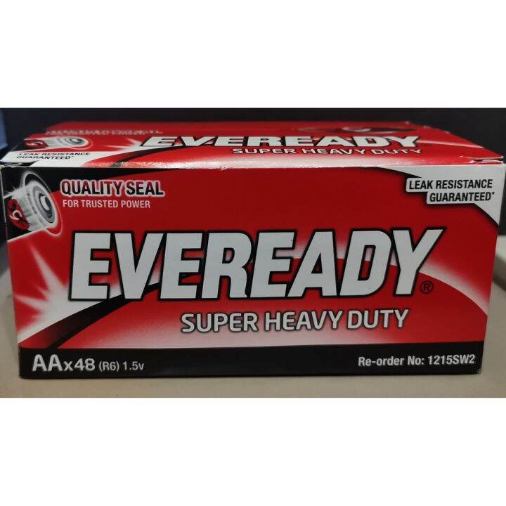 48PCS 1 Box Original Eveready Super Heavy Duty Battery DOUBLE A (AA)(Made In Indonesia) Lazada PH