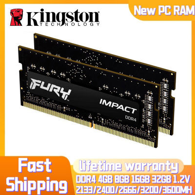 Kingston DDR4กระแทกขนาด16GB 8GB 4GB 2400 2666 3200MHz Pc4-25600หน่วยความจำแล็ปท็อป21300 19200 SODIMM สำหรับโน้ตบุ๊ค260pin 1.2V