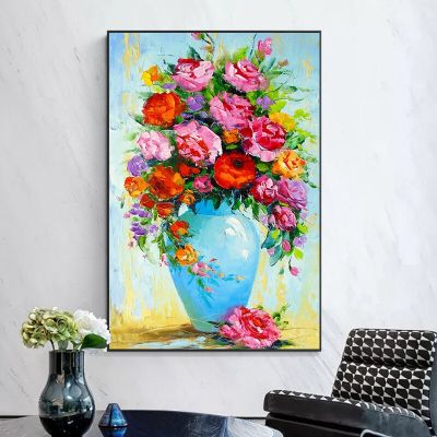 โปสเตอร์ดอกกุหลาบนอร์ดิก,ช่อดอกไม้,แจกัน,ทานตะวันชนบท,ดอกทิวลิป,ภาพวาดสีน้ำมัน,การตกแต่งบ้าน,ผนังห้องนั่งเล่น,ภาพศิลปะ,Cuadros3564-7 (1ชิ้น)