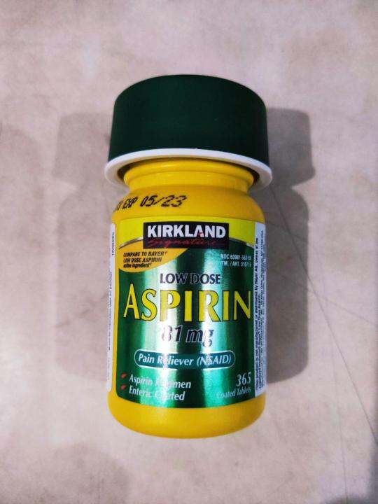 Kirkland Signature Low Dose Aspirin 81 mg, 365 Coated Tablets Lazada PH