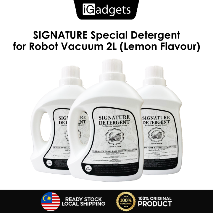 Signature Detergent For Robot Vacuum Cleaner UltraLow Foam Easy