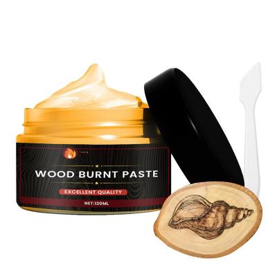 Wood Burning Gel Wood Craft Combustion Gel Burn Paste Multifunctional DIY Pyrography Accessories For Paper Leather Cloth Fishing Reels