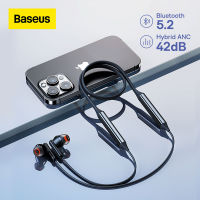 Baseus Bowie U2 Pro ANC Smart Noise-canceling Neckband Earphone Bluetooth 5.2 Hybrid 42dB ANC Wireless Headphone Gaming Sports Headsets Wireless Earphones