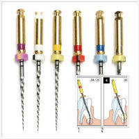 6ชิ้นแพ็คทันตกรรมสากล Endodontic โรตารี NITI ไฟล์สารพัน SX-F3 21มิลลิเมตร25มิลลิเมตรทันตแพทย์เครื่องมือ