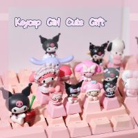 ☍ Keycap Girl Cute Gift Mechanical Keyboard Keycap Anime Game Cartoon Three-dimensional Creative Personalized Custom Pink ESC Keys