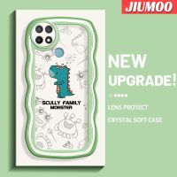 JIUMOO เคสสำหรับ OPPO A15 A15s A35 4G เคสการ์ตูน Little Monster ดีไซน์ใหม่ Colour ชายแดนคลื่นกันกระแทกแบบใสนิ่มเคสมือถือเคสโปร่งใสลายกล้องถ่ายรูปที่สร้างสรรค์ซิลิกาเจลฝาครอบป้องกัน