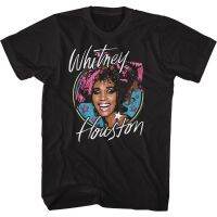 เสื้อยืดแขนสั้นผ้าฝ้าย Superstar Whitney Houston