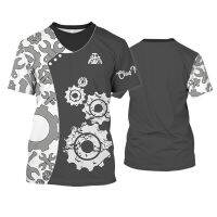 Mechanic mens T-shirts tool printed shape OPS sport style Sweatshirt summer casual work wear small sleeve streetwear