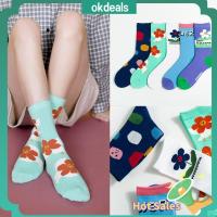 OKDEALS Women Funny Art Summer Autumn Winter Cotton Hosiery Flower Socks Stocking Cartoon Print