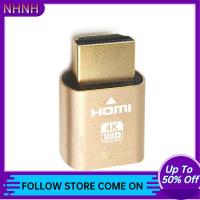 NHNH Gold VGA 19201080อะแดปเตอร์ HDMI หน้าจอจำลองการแสดงผลเสมือน DDC EDID ปลั๊กหลอก