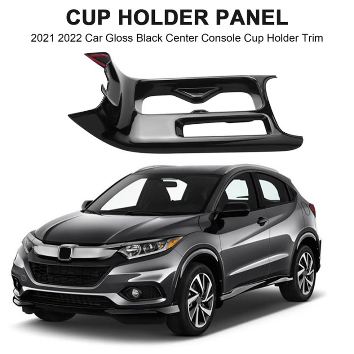 car-glossy-black-center-console-water-cup-holder-decoration-cover-trim-stickers-for-honda-hrv-hr-v-vezel-2021-2022