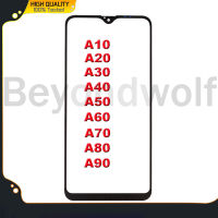 Beyondwolf กระจกด้านนอกหน้าจอด้านหน้าที่มีกาวโอก้าสำหรับ Samsung Galaxy A10 A20 A30 A40 A50 A60 A70 A80หน้าจอ A90แอลซีดีอะไหล่ซัมซุงกระจกแผ่นหน้าจอโทรศัพท์ Samsung Galaxy A10 A20 A30 A40 A50 A60 A70 A90 A80