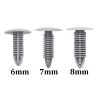 △ 30Pcs Gray Plastic Rivets Car Body Fasteners New For Car Auto Bumper Fender