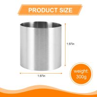 8 Pieces Stainless Steel Mousse Rings Round Biscuit Cutter Cake Mold Kitchen Baking Pastry Tool for Tart,Fondant,Etc