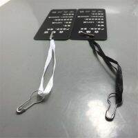 500pcs 10CM Polyester Thread Ribbon Line Loop Lock For Clothing Cotton Tag Label Hanger Metal Pin Buckle Garments Fastener Labels