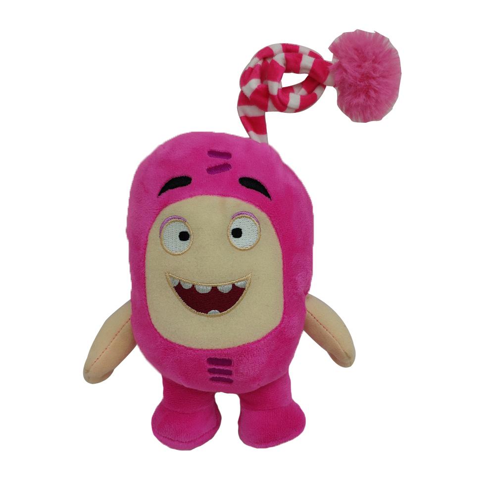 7pcs/lot 15-18cm Oddbods Plus Toys Doll Oddbods Newt Double Pogo Zee Jeff Fuse Slick Plus Soft Stuffed Toys for Children Kids Gift