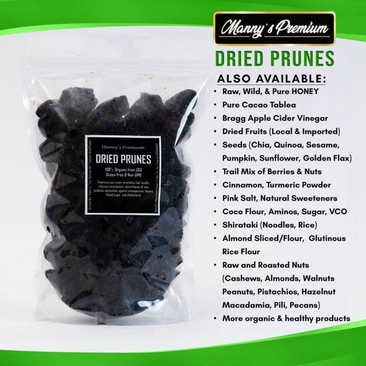 Pitted Dried Prunes Unsweetened from USA) Exp.Date 27Dec2024