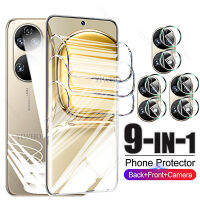 ฟิล์มไฮโดรเจล9in1สำหรับหัวเว่ย P50ป้องกันหน้าจอสำหรับหัวเว่ย P50 P40 4กรัม Pro Plus Lite E 5กรัม Mate 50 Pro 50E เจลฟิล์มกล้องเลนส์