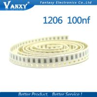 100pcs 100NF X7R Error 10% 50V 0.1UF 104 1206 smd capacitor