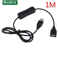 1M USB Cable Male to Female Switch ON OFF Cable Toggle LED Lamp Power Line Black Electronics Date Converting