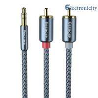 Essager RCA Aux สาย3.5มม. แจ็คถึง2สายสัญญาณเสียง RCA Y อะแดปเตอร์แยก