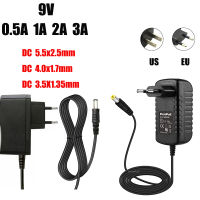 อะแดปเตอร์ Acdc DC9V 0.5A 1A 1.5A 2A AC 100-240V Converter Adapter Power 9V โวลต์ Charger แหล่งจ่ายไฟ EU US Plug