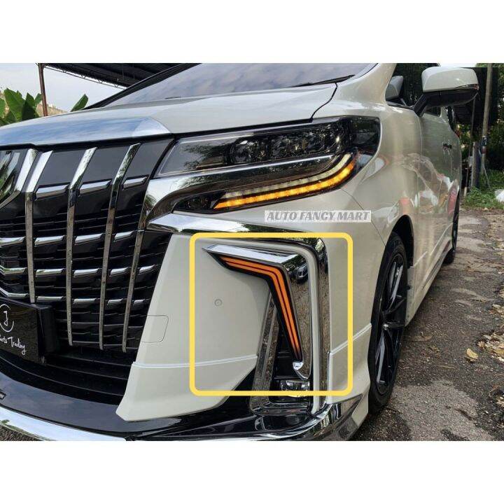 Toyota Alphard Vellfire Modellista 2018-2020 Bumper Foglamp LED DRL ...