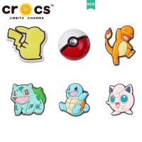 Jibbitz cross charms หัวเข็มขัดรองเท้า อุปกรณ์เสริมรองเท้า pokemon Pikachu หัวเข็มขัดตกแต่งการ์ตูน DIY อุปกรณ์เสริม