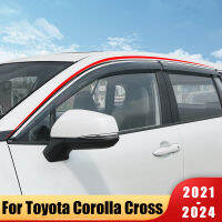 สำหรับ Toyota Corolla Cross XG10 2021 2022 2023 2024 Hybrid รถหน้าต่าง Visor Wind Rain Sun e Guard Deflector Vent Shade Shelter