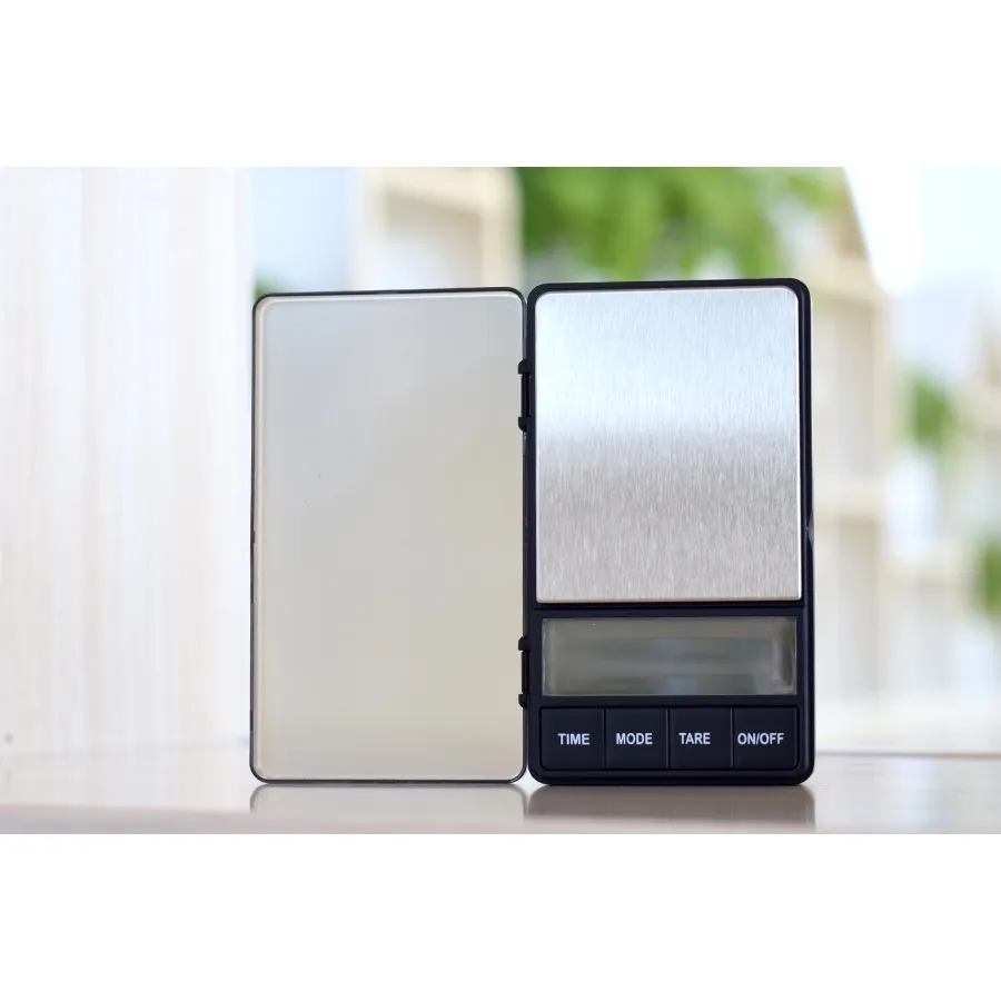 Pocket Small Coffee Scale with Timer 1000 x 0.1g Digital Gram Scale Large  LCD Screen Espresso Scale with Tare Function