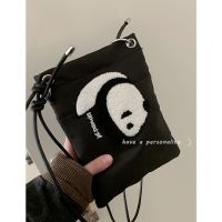 Nylon Canvas Bag For Women 2023 New Trendy Cartoon Bag Versatile Ins Crossbody Bag Panda Coin Purse 【OCT】