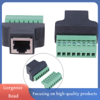 [งดงาม] ขายดี RJ45กับสกรูตัวปรับขั้วปลายสาย Rj45ตัวเมียถึง8ขาเชื่อมต่อสำหรับกล้องวงจรปิด DVR