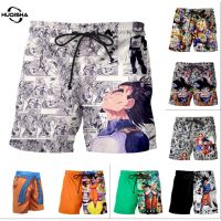 COD SDFERTREWWE Summer Board Shorts Men Casual Hip Hop Dragon Ball Z Funny Goku 3D Printed Loose Beach Shorts Men Beachwear Short Pants