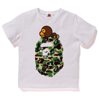 เสื้อยืดแขนสั้นสำหรับผู้หญิง BEII &amp; BP Ape-Man ลายพรางต่างประเทศ