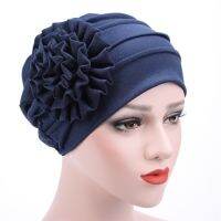 【CW】 Women  39;s Hats Floral Beanie Hat Muslim Stretch Turban Cap Hair Loss Headwear Hijib